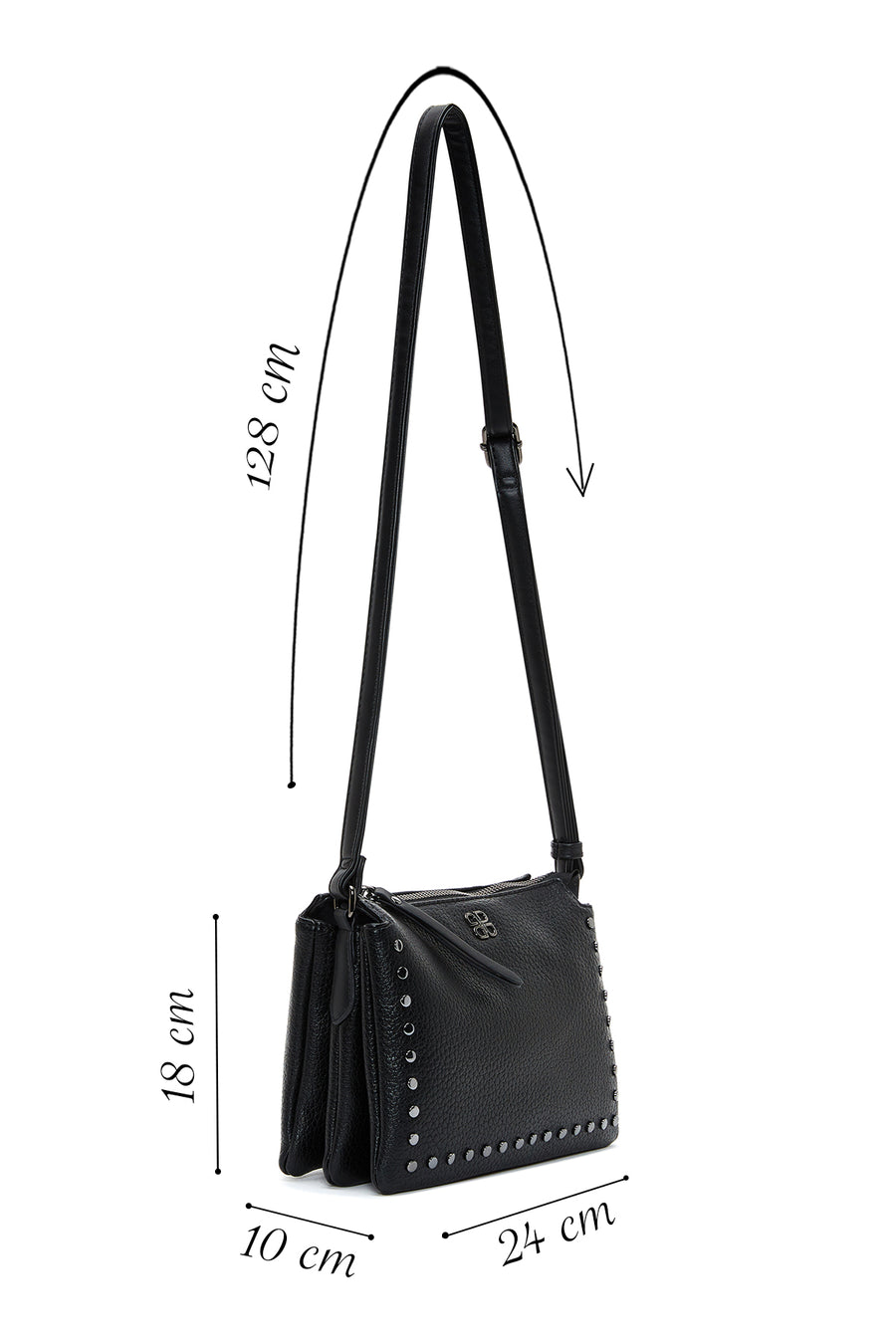 Women's Black Crossbody Bag