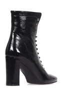 Women's Heeled Patent Leather Boots | Derimod
