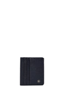 Men's Navy Blue Leather Card Holder | Derimod