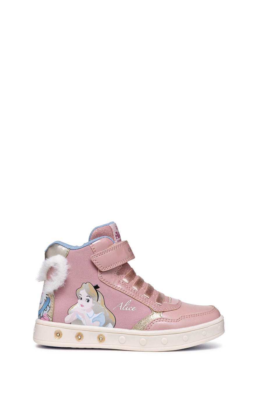 Geox Girl Pink Skylin Banded Patterned Ankle Sneaker J468WG011KNC8W2U | Derimod