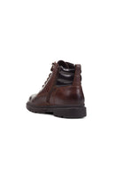 Geox Men's Brown Andalo Lace-Up Leather Boots | Derimod