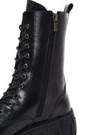 Women's Black Leather Boots | Derimod