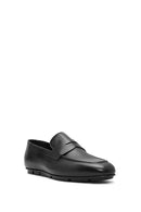 Erkek Siyah Deri Loafer | Derimod