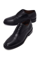 Male Black Lace-up Leather Casual Shoes | Derimod