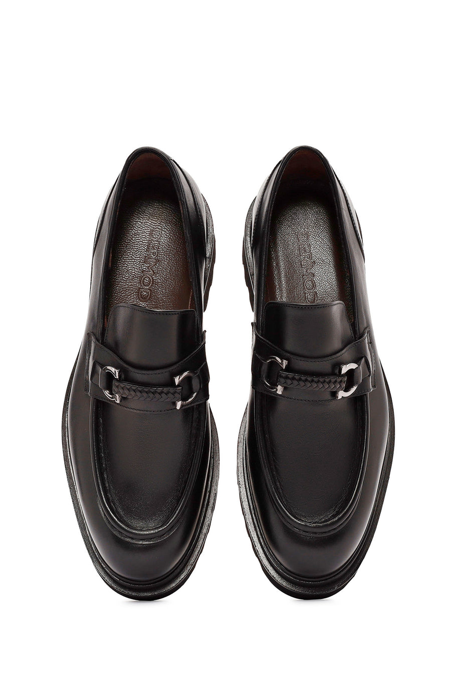 Erkek Siyah Deri Casual Loafer