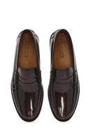 Men's Burgundy Leather Classic Loafer | Derimod