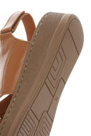 Women's Brown Thick Soled Leather Comfort Sandals | Derimod