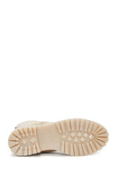 Women's Beige Suede Leather Boots | Derimod