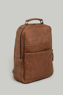 Tan Men's Leather Backpack | Derimod
