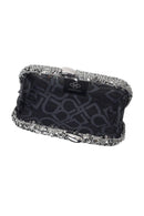 Woman Silver Chain Strap Sequin Mini Box Evening Bag | Derimod