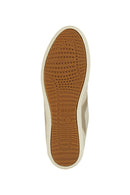 Geox Women's Beige Myria Lace-up Leather Sneaker | Derimod