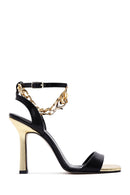 Women's Black Ankle Strap Heeled Sandals | Derimod