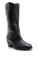 Women's Heeled Leather Boots | Derimod
