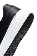 Men's Black Lace-up Leather Sneaker | Derimod