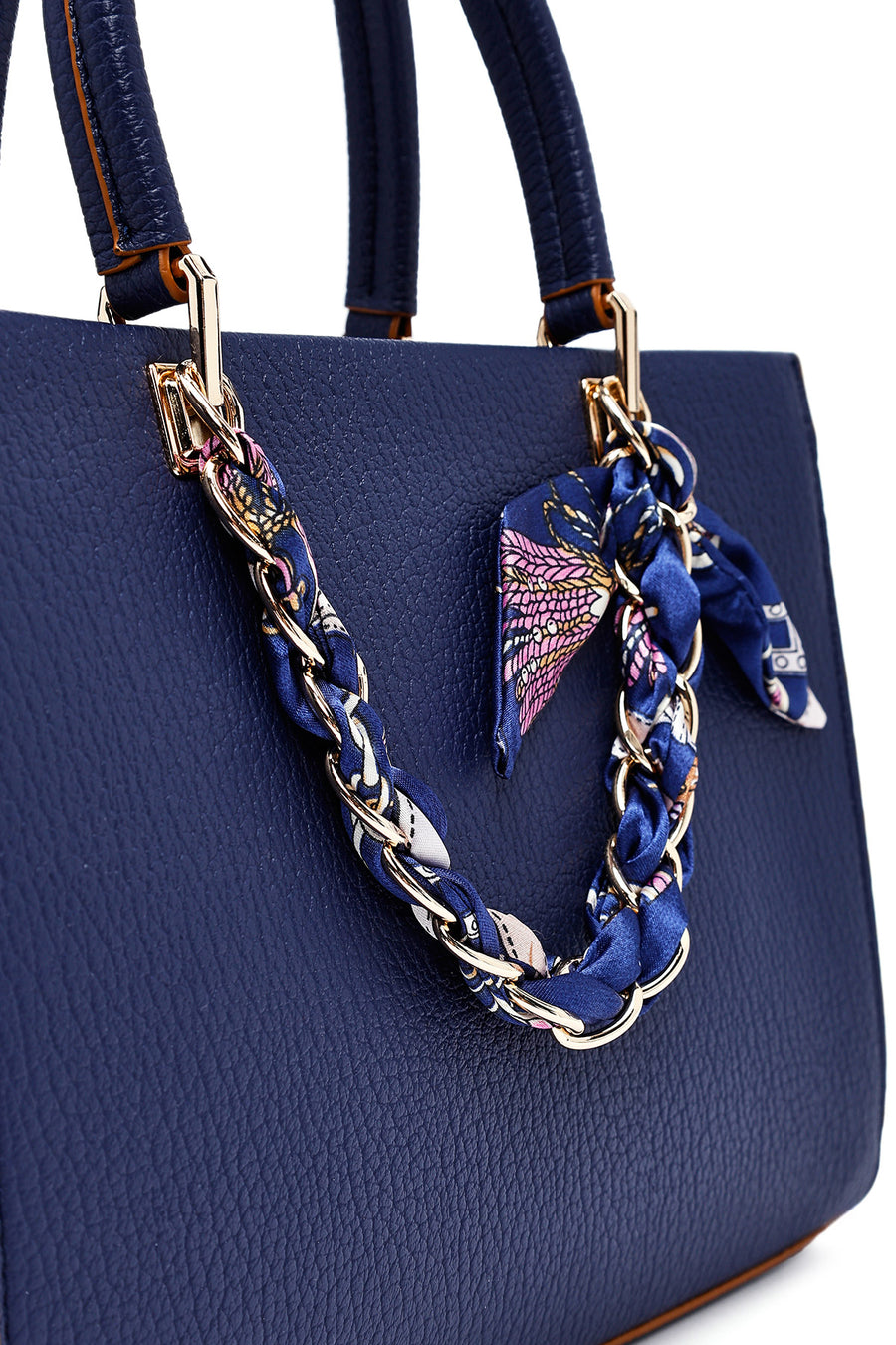 Women's Navy Blue Long Strap Accessory Handbag