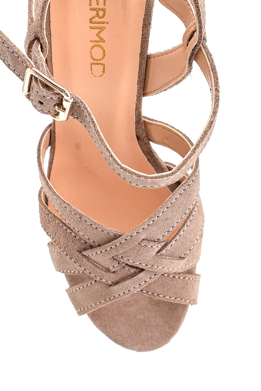 Women's Wedge Heel Suede Leather Sandals