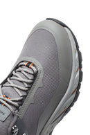 Skechers Men's Grey Lace-Up Fabric Sneakers | Derimod
