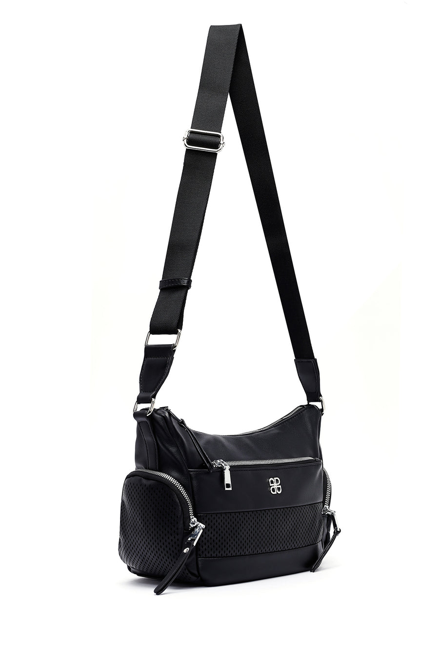 Women's Black Long Strap Crossbody Bag