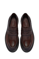 Erkek Kahverengi Deri Casual Loafer | Derimod