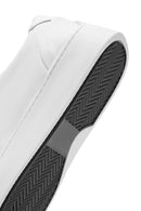 Erkek Beyaz Bağcıklı Deri Sneaker | Derimod