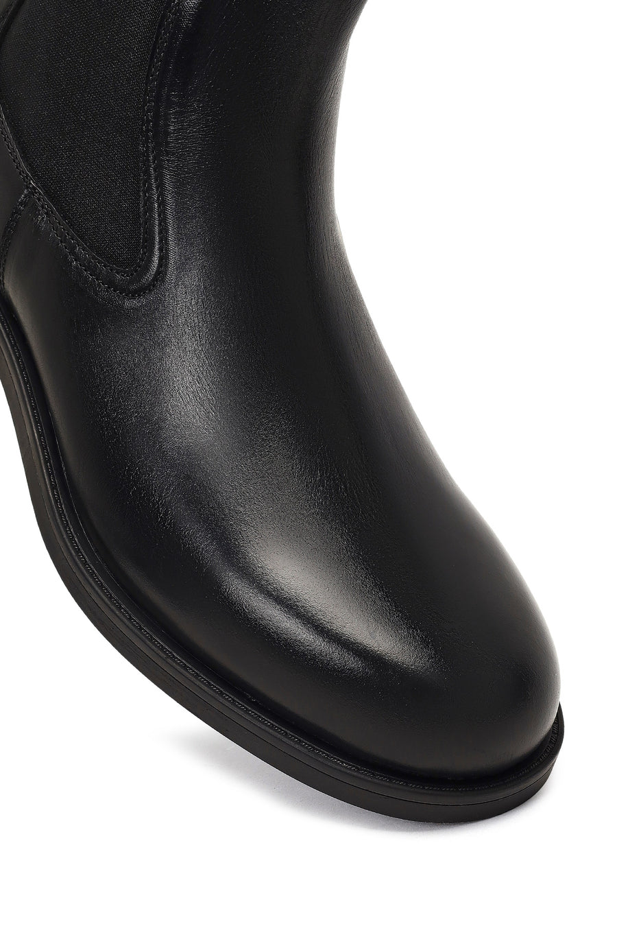 Men's Black Leather Chelsea Boot