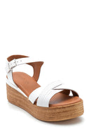 Women's Wedge Heel Leather Sandals | Derimod