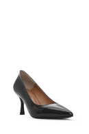Women's Black Thin Heel Patent Leather Stiletto | Derimod
