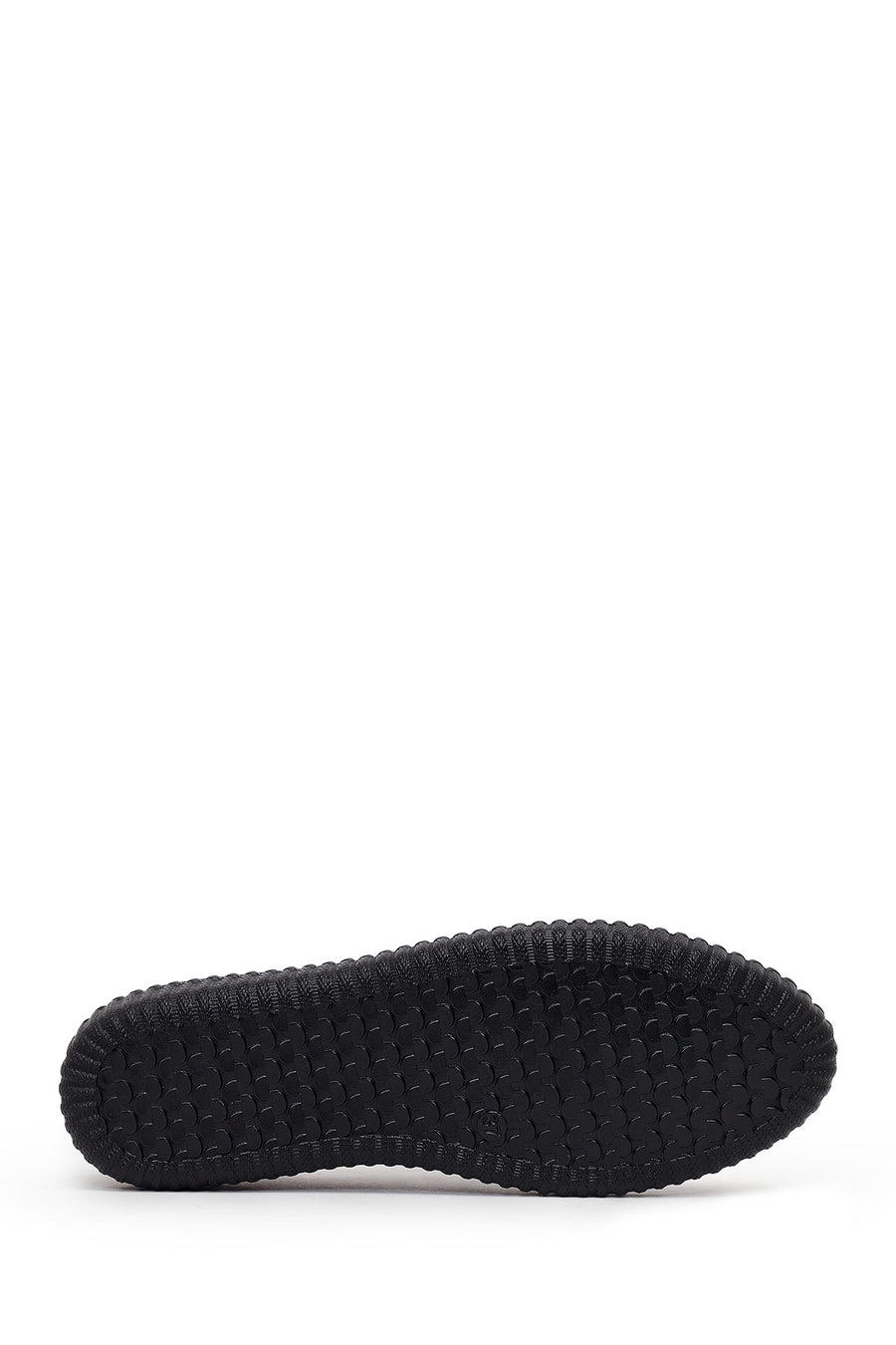 Woman Black Patterned Leather Comfort Shoes