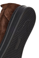 Men's Brown Lace-Up Suede Leather Sneakers | Derimod
