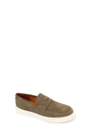 Erkek Haki Süet Deri Casual Loafer | Derimod