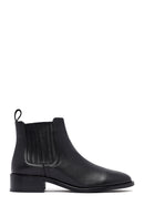 Woman Siyah Leather Chelsea Bot | Derimod