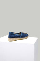 Blue Women's Espadrille with Owl | Derimod