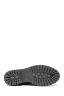 Women's Gray Suede Leather Boots | Derimod