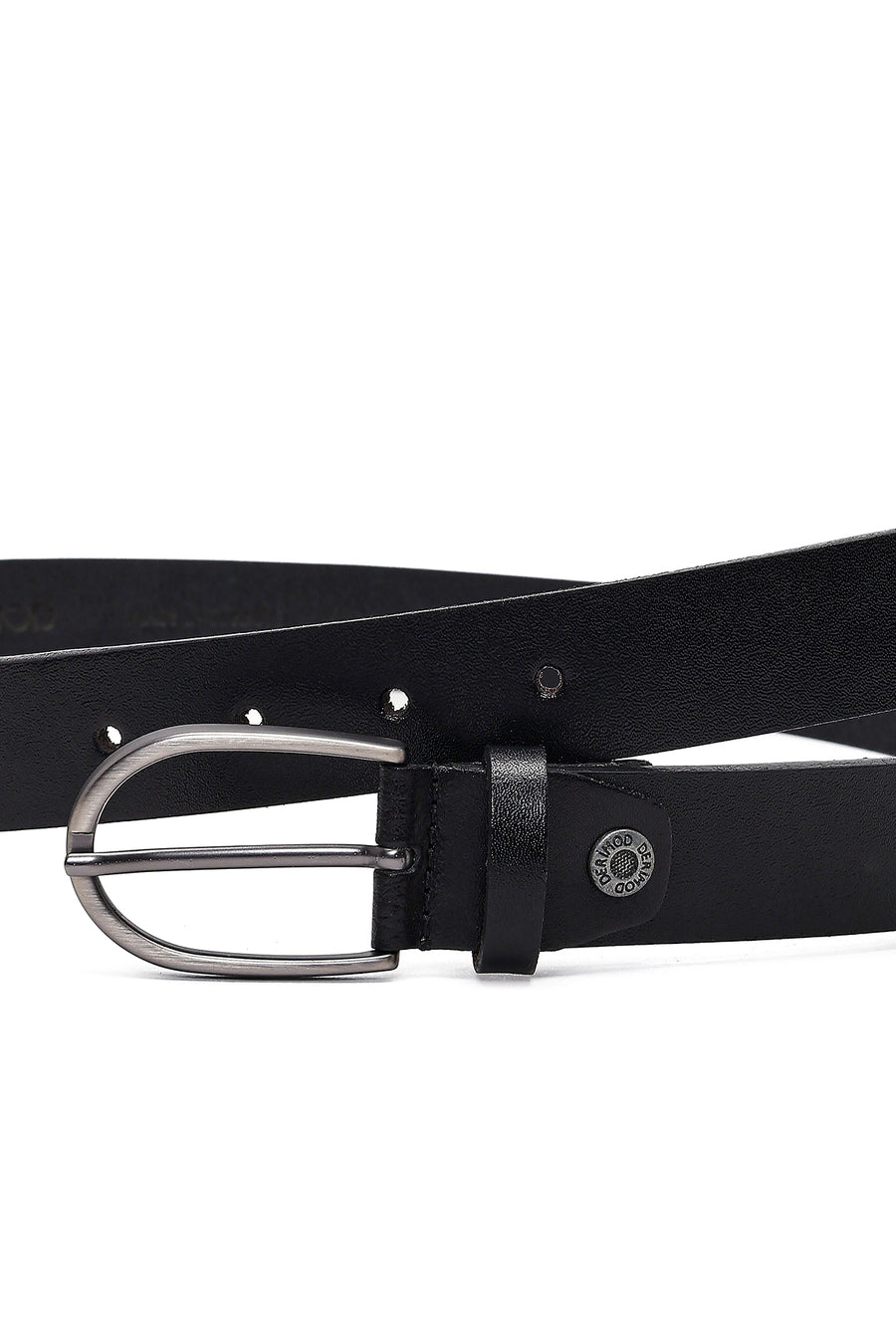 Male Black Leather Belt