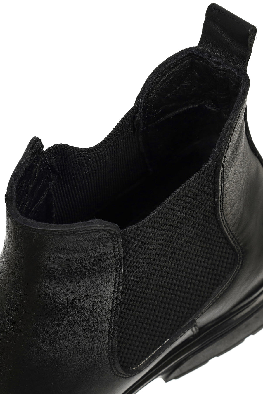 Men's Black Leather Chelsea Boots