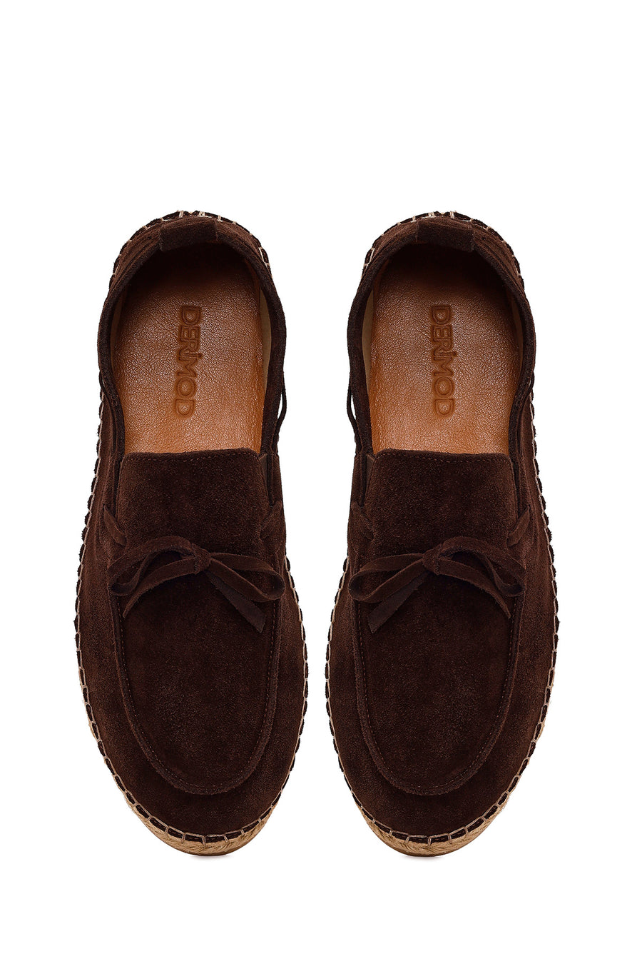 Male Brown Suede Espadrilles