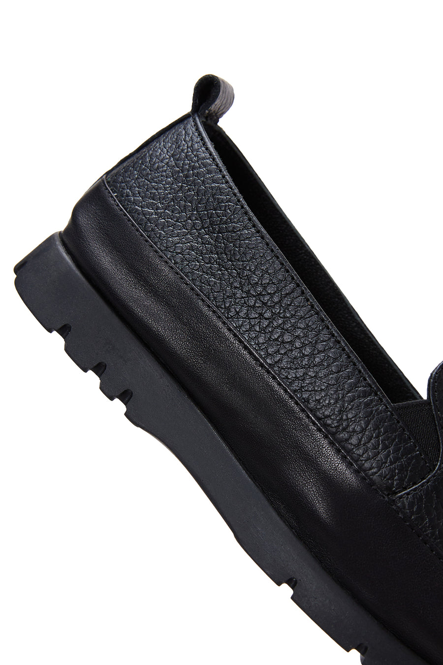 Woman Black Leather Comfort Loafer