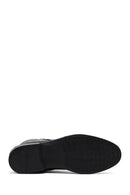 Men's Black Zippered Leather Casual Boots | Derimod