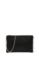 Women's Black Long Chain Strap Printed Clutch Bag | Derimod