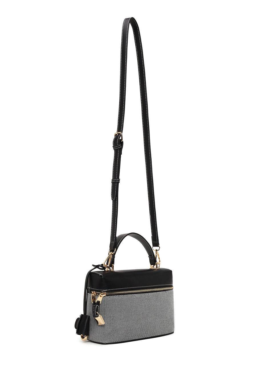 Woman Black Long Strap Shoulder Bag