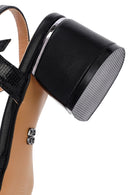 Women's Black Ankle Buckle Thick Heel Sandals | Derimod