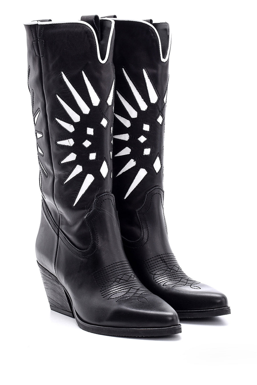 Women's Leather Cowboy Boots
