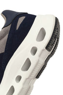 Derimod Studio Men's Navy Blue Lace-Up Thick-Soled Sneaker | Derimod