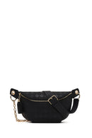Woman Black Printed Waist Bag | Derimod