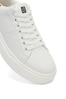 Male White Lace-up Sneaker | Derimod