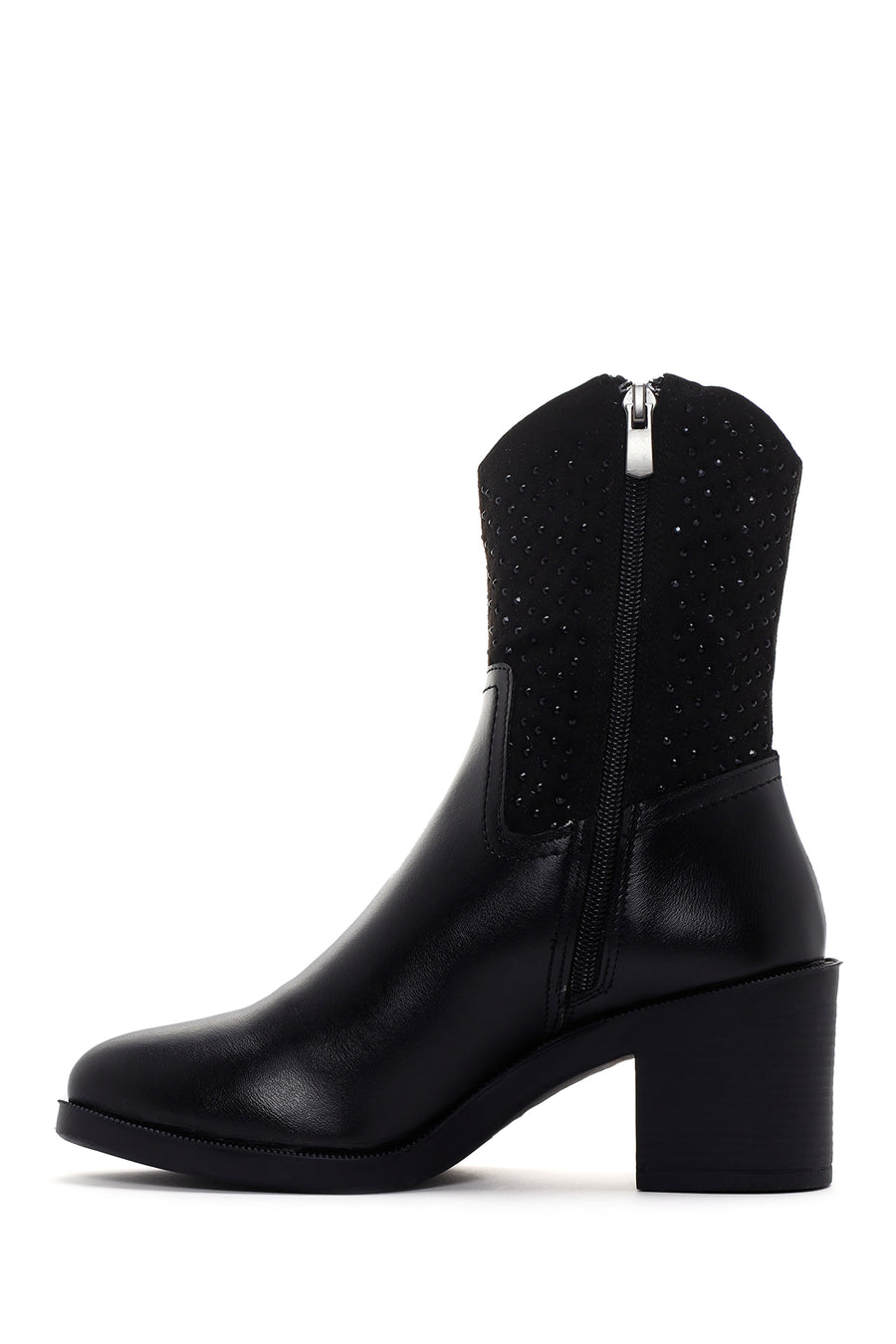 Women's Black Heeled Cowboy Boots