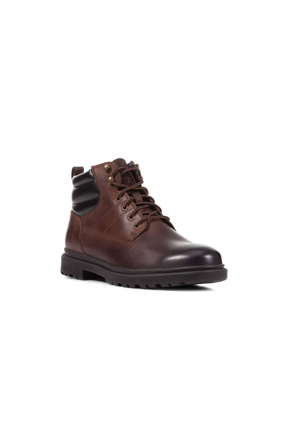 Geox Men's Brown Andalo Lace-Up Leather Boots