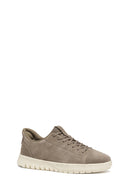 Geox Men Beige U Flextrıde Plus Lace-up Suede Leather Sneaker | Derimod