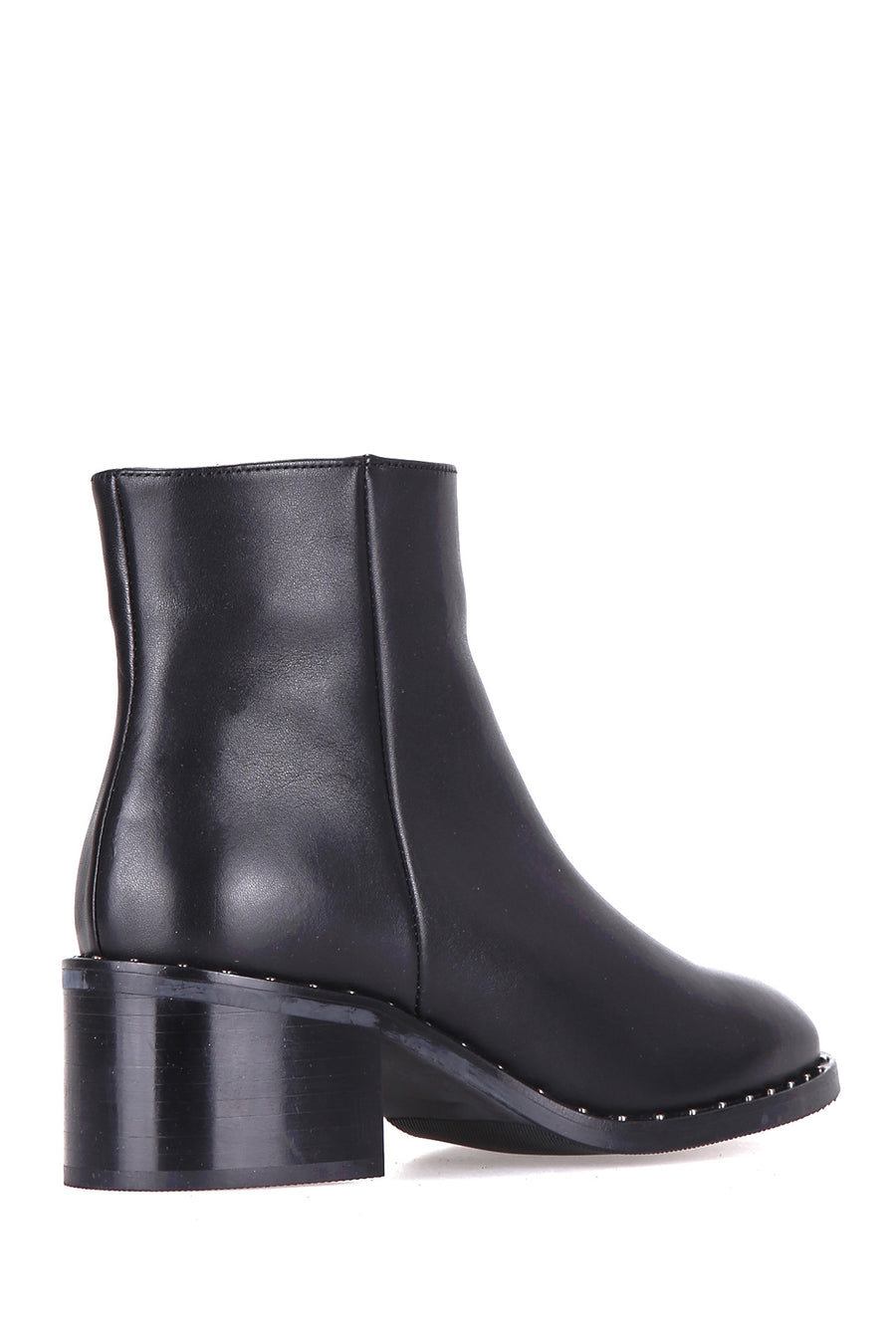Women's Leather Boots with Stud Detail