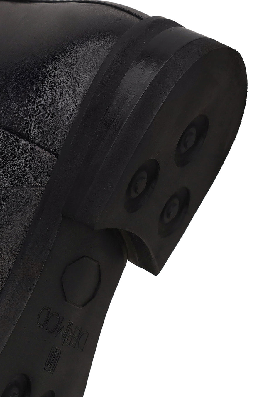 Derimod Black Male Black Zip Closure Leather Boots
